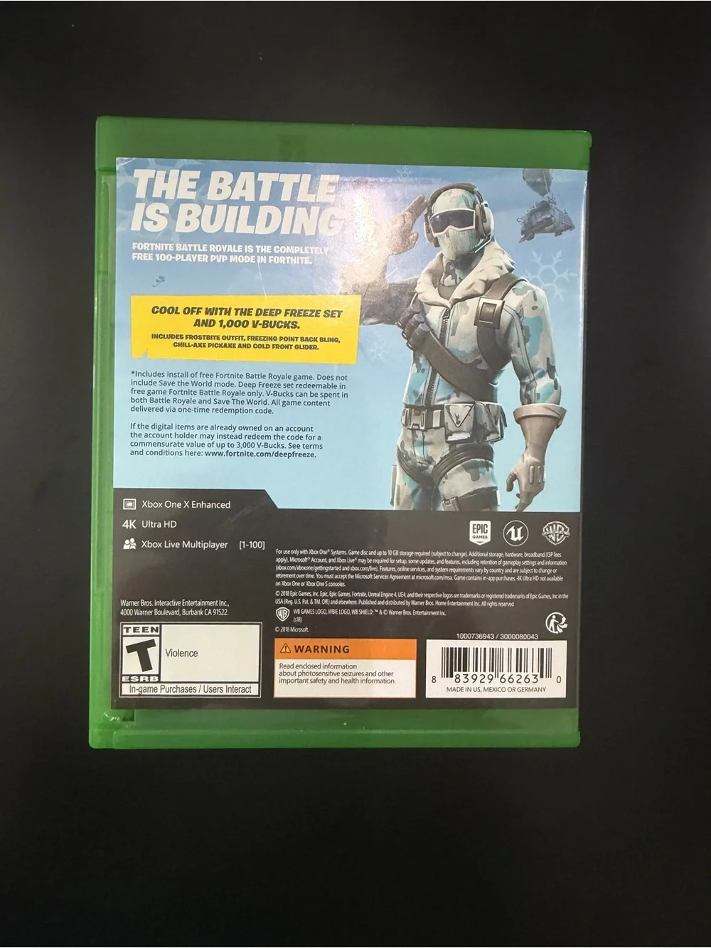 Fortnite Deep Freeze Bundle - Light Blue